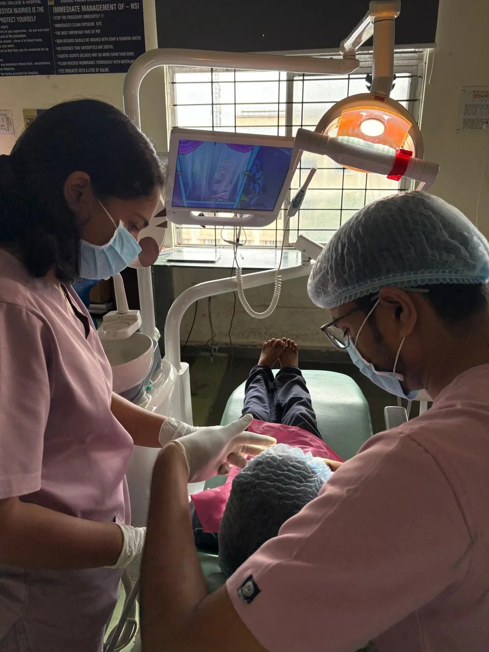 Four handed dentistry for faster, comfortable treatment at Orawell Dental Hospital Jamnagar